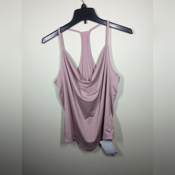 Fabletics Womens Agustina Racer back Athletic Tank Pink Size M Athleisure NWT - Picture 1 of 5